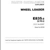 TCM Wheel Loader E835 2 Parts Catalogue Supplement PW 639B 5A