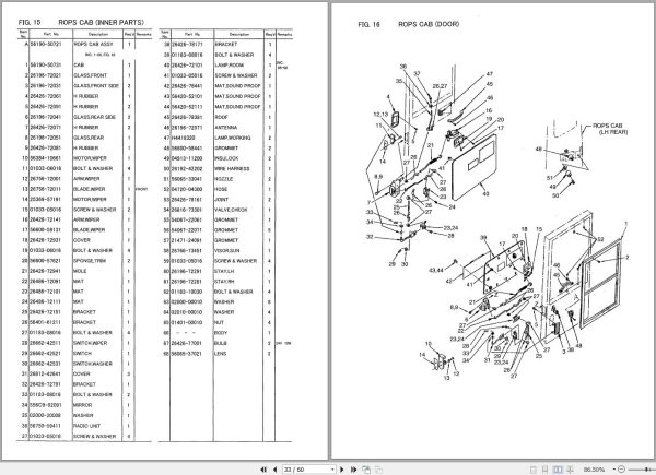 TCM Wheel Loader E835 2 Parts Catalogue Supplement PW 639B 5A 1