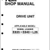 TCM Wheel Loader E835 E840 L26 Shop Manual MU 64125AE