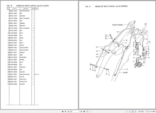 TCM Wheel Loader E840 2 Parts Catalogue Supplement PW 648G 4A 1
