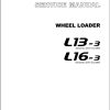 TCM Wheel Loader L13 3 L16 3 Service Manual SEW 619CE