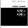 TCM Wheel Loader L13 3 L16 3 Shop Manual MEW 619CE