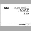 TCM Wheel Loader L13 Parts Manual PW 640F