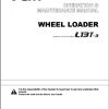 TCM Wheel Loader L13T 3 Operation Maintenance Manual OW 649AE