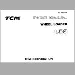 TCM Wheel Loader L20 Parts Manual PW 648A