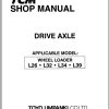 TCM Wheel Loader L26 L32 L34 L39 Shop Manual MU 67530AE