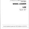 TCM Wheel Loader L32 Parts Manual Supplement PW 675C 1A