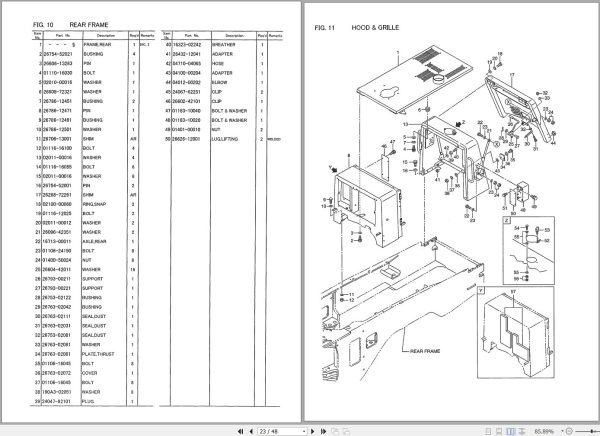 TCM Wheel Loader L35 3 Parts Catalogue Supplement PW 671G 3A 1