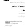TCM Wheel Loader L40 Parts Manual