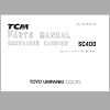 TCM Wheel Loader SC400 Parts Manual PC 914 2A