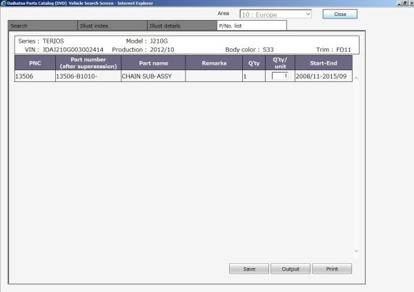 VMW Daihatsu EPC 02.2022 General Europe Australian Spare Parts Catalog VMWare 3