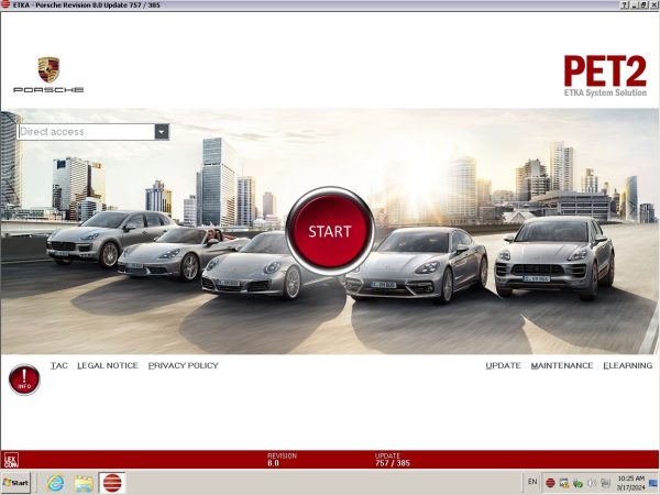 VMW Porsche PET2 8.0 03.2024 Spare Parts Catalog VMWare 1