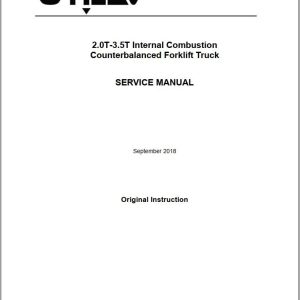 Yale Forklift A266 UT15 18P Service and Operation Manual