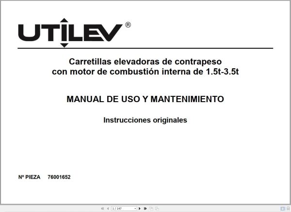 Yale Forklift A266 UT15 18P Service and Operation Manual 1