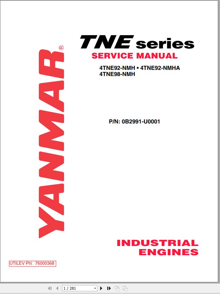 Yale Forklift A281 UT20 25P UT30 35P Operation and Service Manual 1