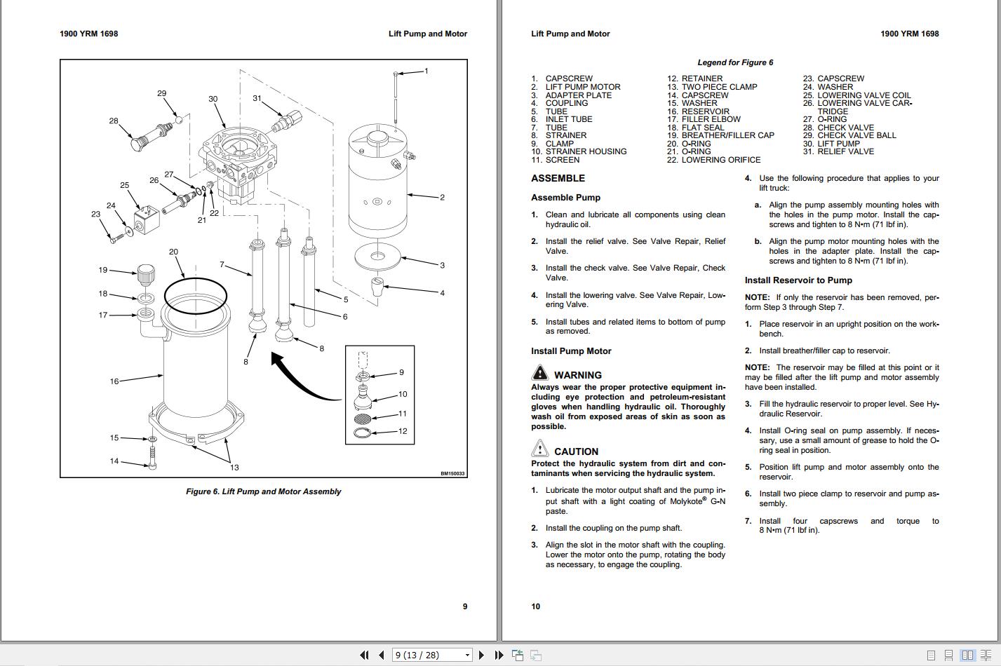 Yale Forklift A284 MPR080VG MPR100VG Service Manual 2