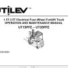 Yale Forklift A374 UT15 25PFE Service Operation Maintenance Manual 1 1
