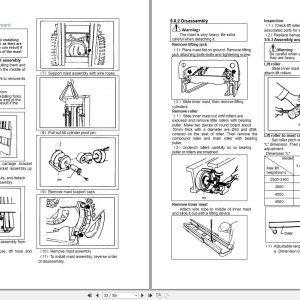 Yale Forklift A379 UT15 25PFE Service Operation Maintenance Manual 2 1