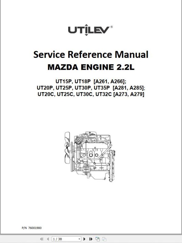 Yale Forklift A809 GC GLC030 040AF Service Manual