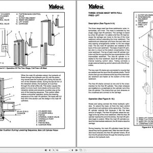 Yale Forklift A810 GLPGDP16 20AFBF Europe Service Manual
