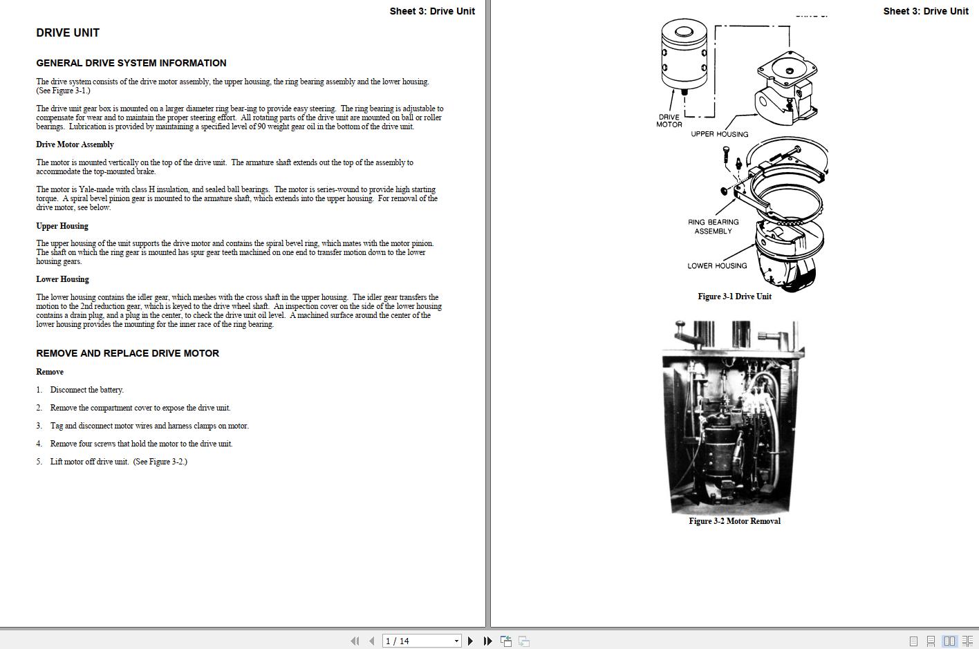 Yale Forklift A824 ESC020 25 030AB Service Manual 2