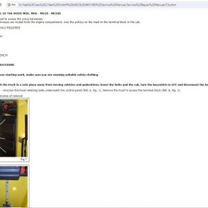 Yale Forklift A862 MO10E Service Manual 2
