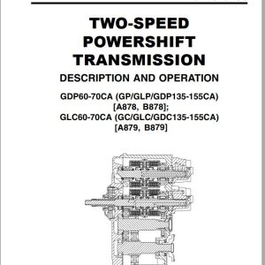 Yale Forklift A878 GDP60 70CA Europe Service Manual 02.2023