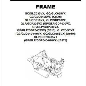 Yale Forklift A910 GC GLC040 GLC070VX Service Manual