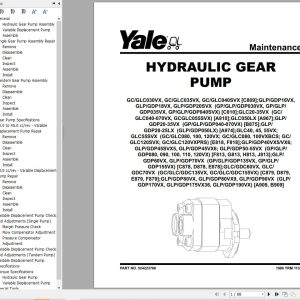 Yale Forklift A910 GLC20VX GLC25VX GLC30VX GLC35VX Service Manual 1