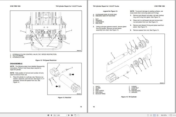 Yale Forklift A938 ERC40VH ERC50VH ERC50VHS ERC55VH Service Manual 2