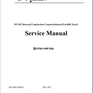 Yale Forklift A973 UT80 100P Service Manual