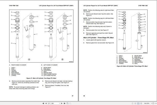 Yale Forklift A976 ERP22VL 25VL 30VL 35VL Service Manual 2