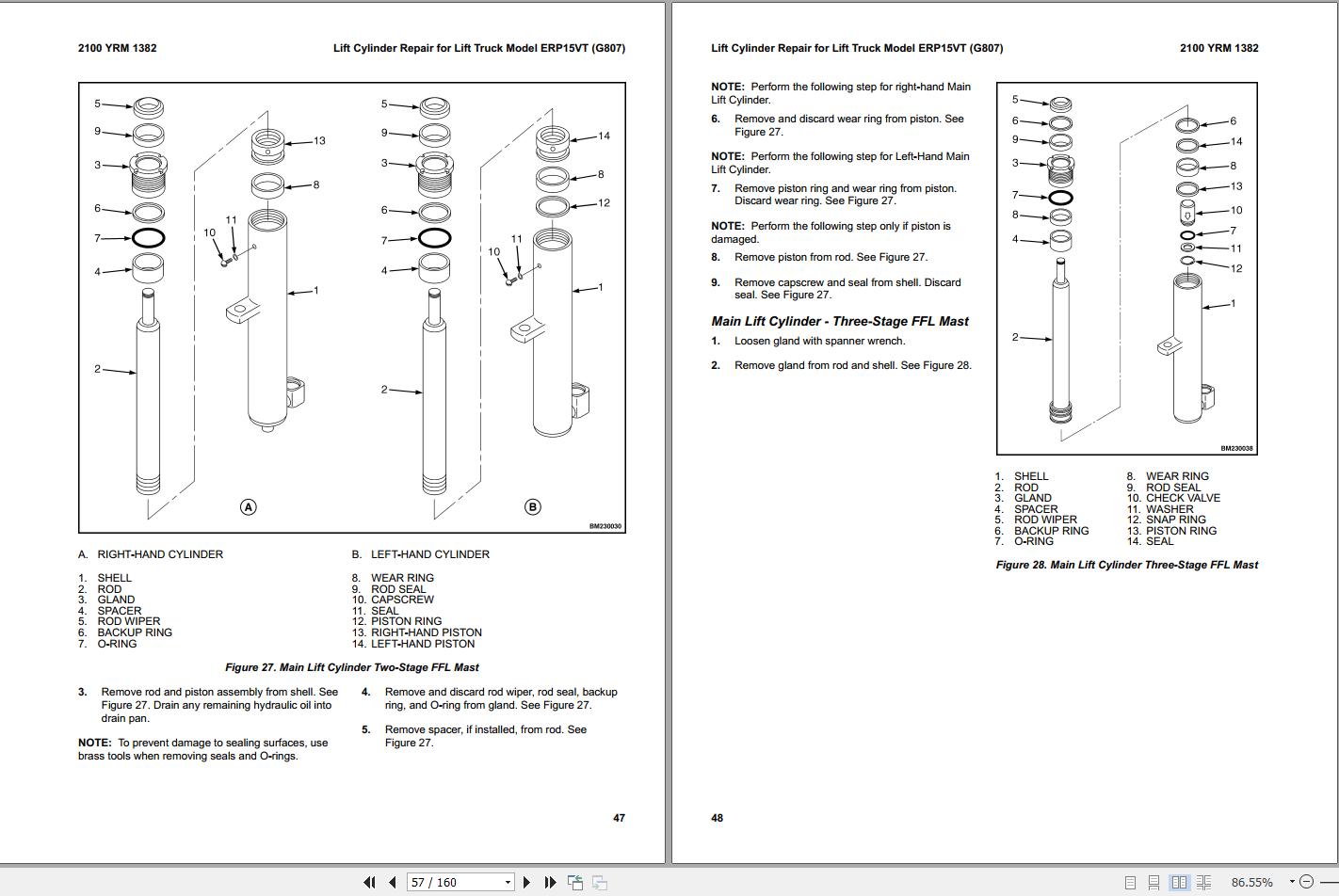 Yale Forklift A976 ERP22VL 25VL 30VL 35VL Service Manual 2