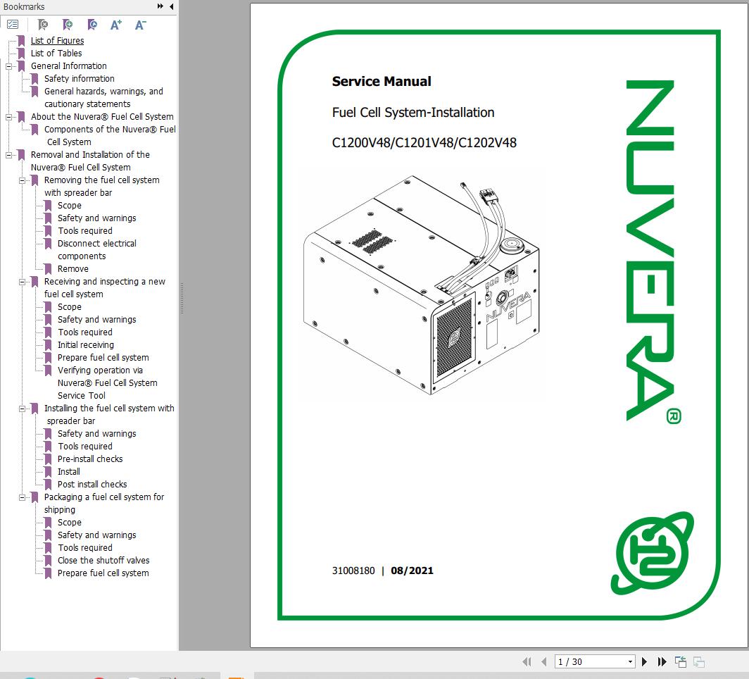 Yale Forklift B2D1 C1200V48 C1201V48 C1202V48 Service Manual