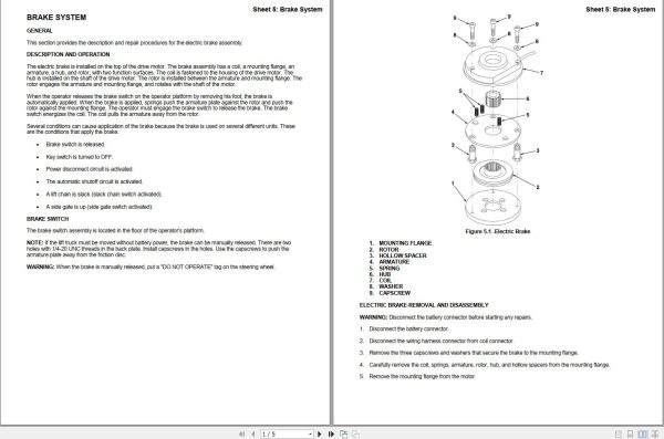Yale Forklift B801 OS030EB Service Manual 1