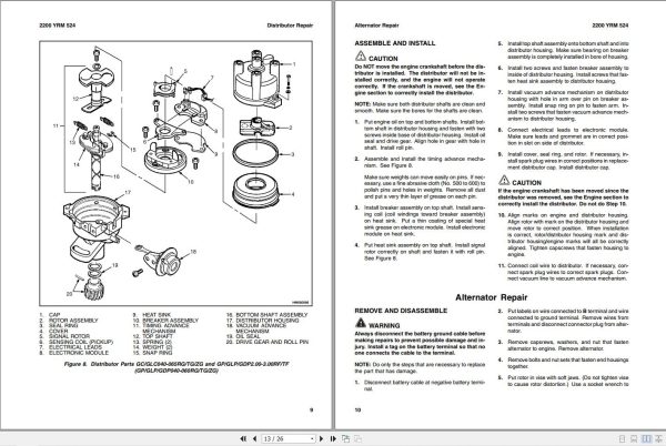 Yale Forklift B809 GC GLC030 040AF Service Manual 2