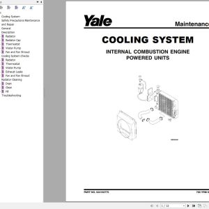 Yale Forklift B810 GDP030 040AF Service Manual 02.2023