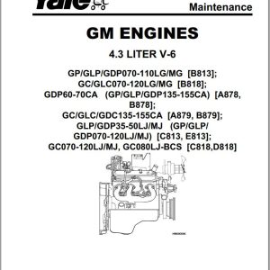 Yale Forklift B813 GDP LG Service Manual