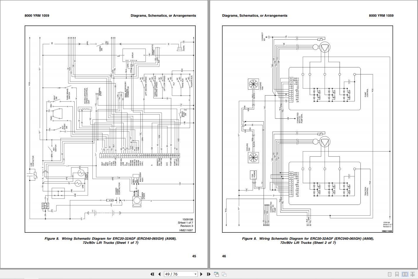 Yale Forklift B814 ERC16 20AAF ERP16 20AAF Service Manual 3