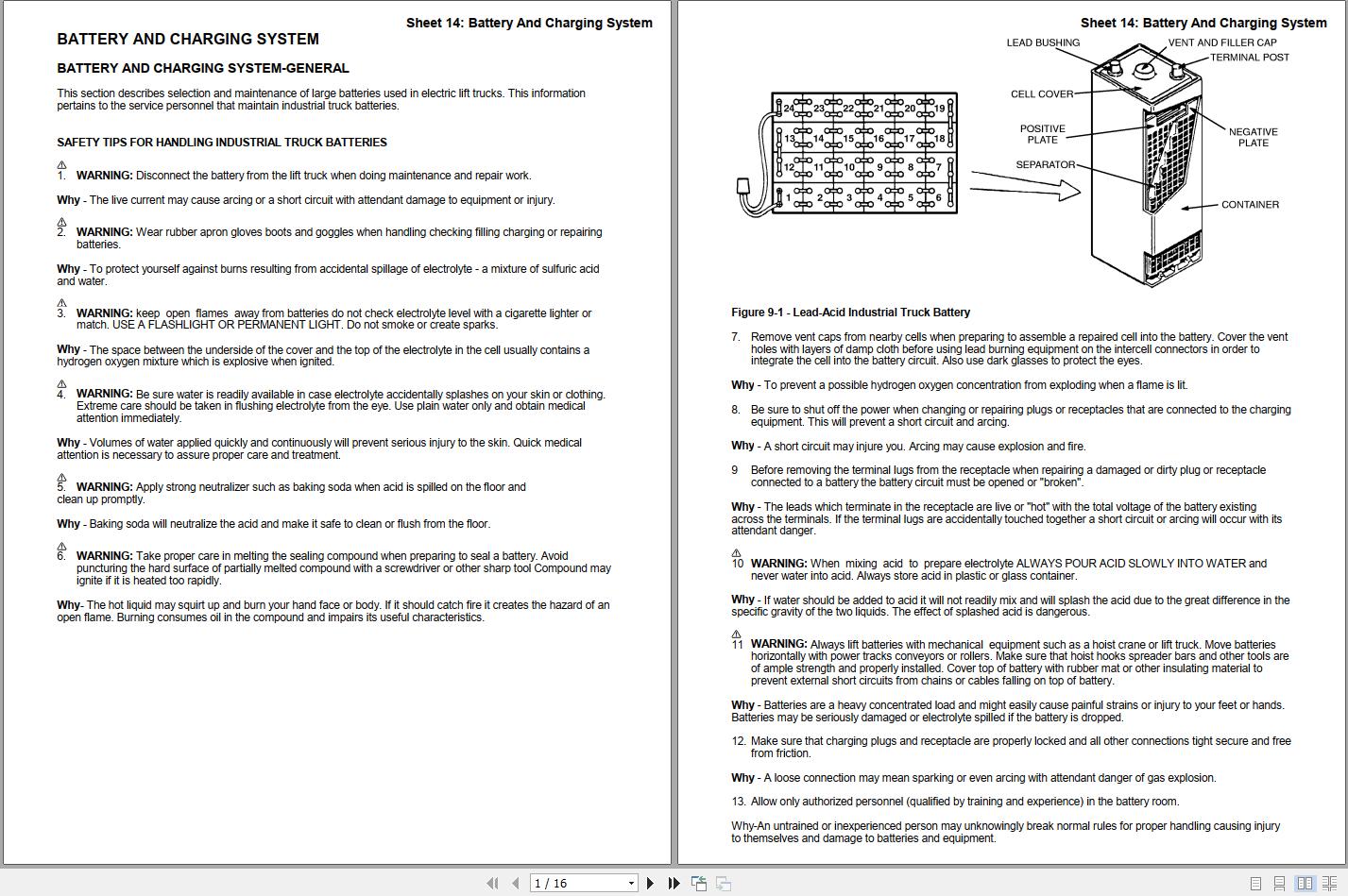 Yale Forklift B815 NR035 045AD NDR030AD Service Manual