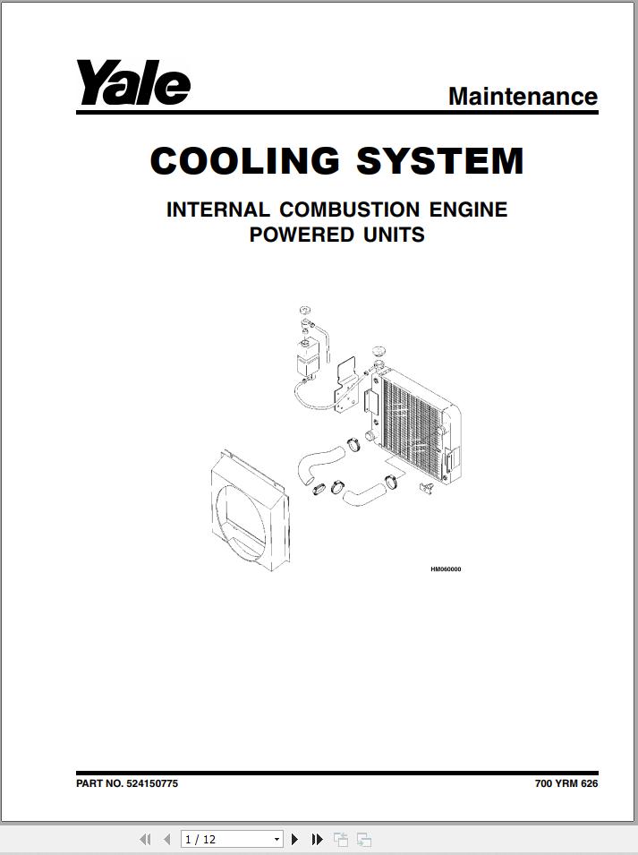 Yale Forklift B879 GC GDC GLC135 155CA Service Manual