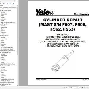 Yale Forklift B910 GC GLC040 070VX GC GLC55SVX Service Manual