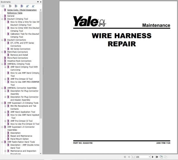 Yale Forklift B910 GC GLC040 070VX GC GLC55SVX Service Manual 1