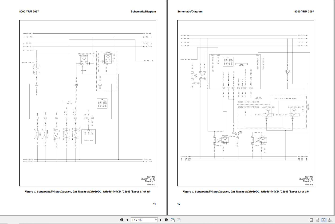 Yale Forklift C295 NDR030DC NR035DC NR040DC Service Manual 3