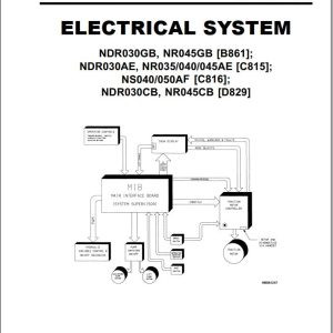 Yale Forklift C815 NR035 045AE NDR030AE Service Manual 1