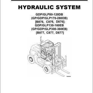 Yale Forklift C876 GDP170190210230250280DB Service Manual 02.2023