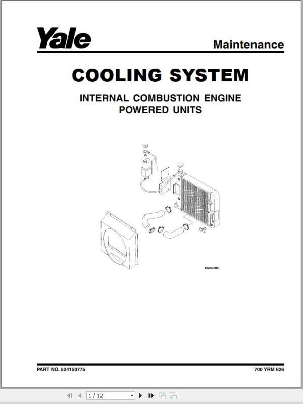 Yale Forklift C876 GDP8090100120DB Europe Service Manual 02.2023 1