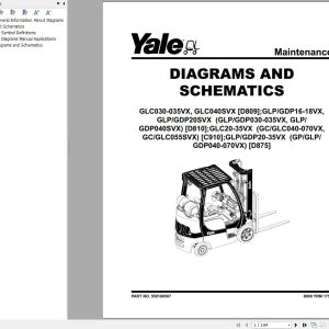 Yale Forklift C910 GC GLC040VX to GC GLC070VX Service Manual 1