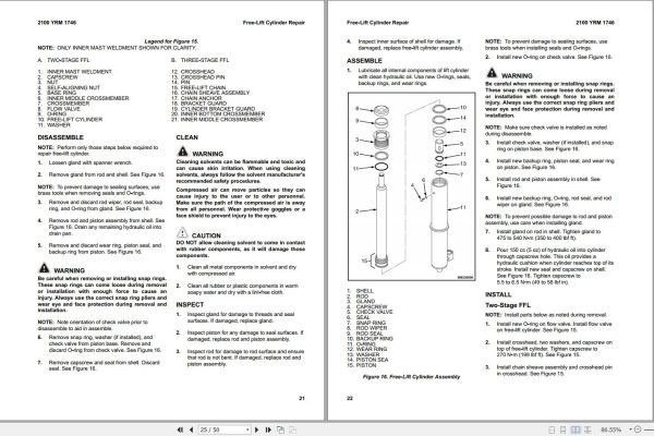 Yale Forklift D810 GDPGLP16VX to GDPGLP20SVX Europe Service Manual 02.2023 2