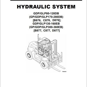 Yale Forklift D876 GDP170 280DB GLP170 280DB Service Manual 02.2023